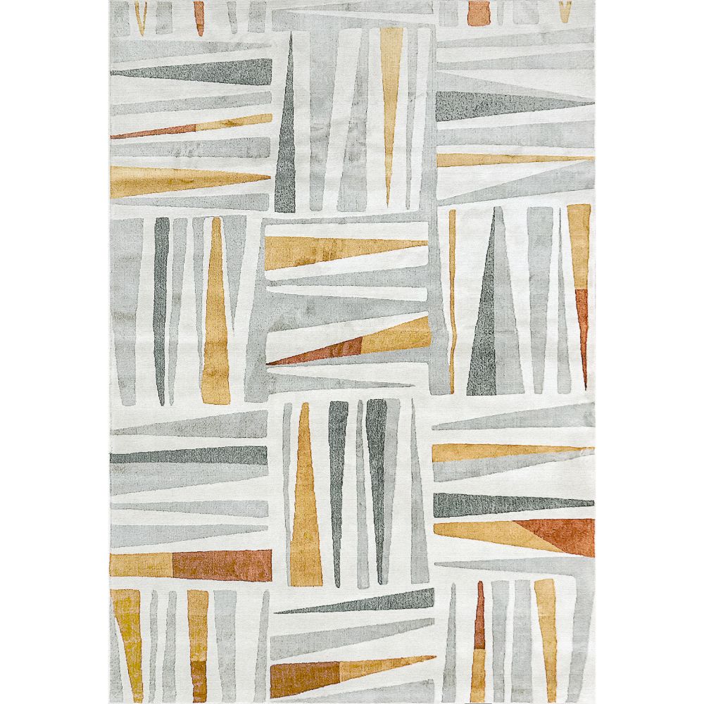 Dynamic Rugs 7978-979 Capella 7.10X10.10 Rectangle Rug in Grey/Gold/Multi   